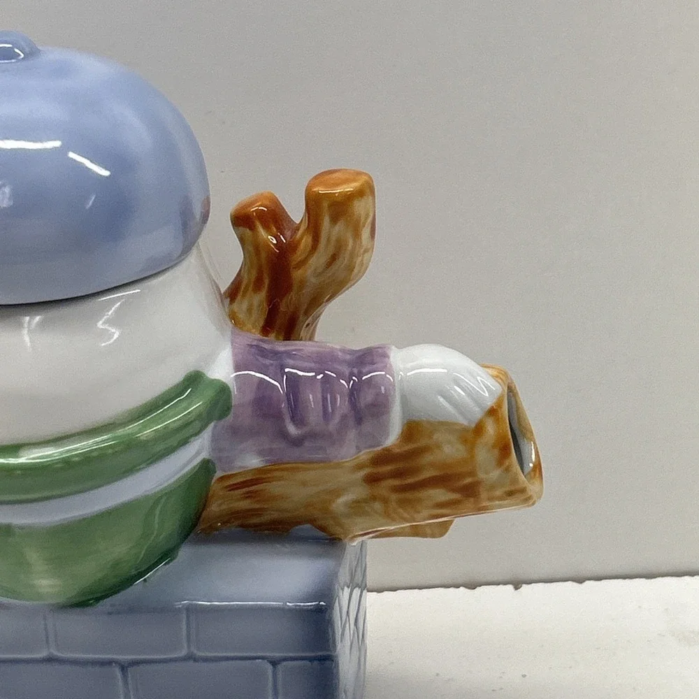 Feitx Humpty Dumpty Collectible Teapot Anthropomorphic‎ Nursery Rhyme 6-3/4